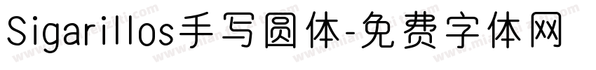 Sigarillos手写圆体字体转换