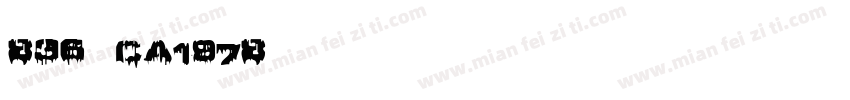 836-CA1978英文字体字体转换