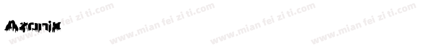 Azonix英文字体字体转换