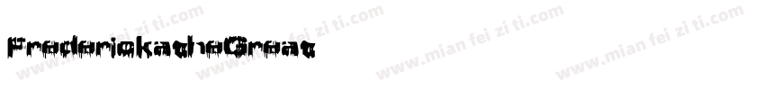 FrederickatheGreat英文字体转换