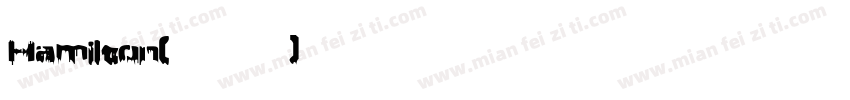 Hamilton(英文字体)字体转换