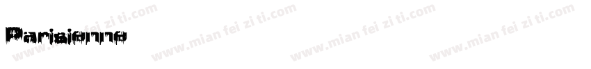 Parisienne英文字体字体转换
