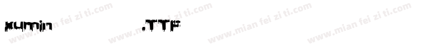 xumin英文手写字体.TTF字体转换