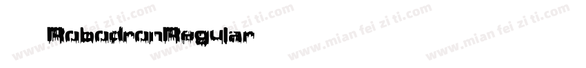 英文RobodronRegular字体转换