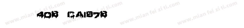 英文字体408-CAI978字体转换