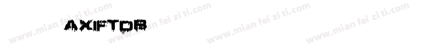英文字体AXIFTDB字体转换