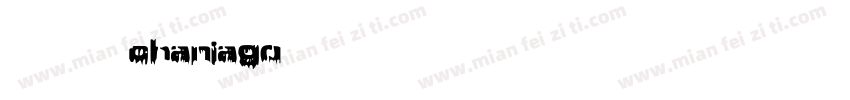 英文字体chaniago字体转换