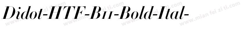 Didot-HTF-B11-Bold-Ital字体转换