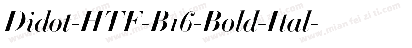 Didot-HTF-B16-Bold-Ital字体转换