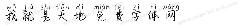 我就是天地字体转换