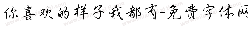 你喜欢的样子我都有字体转换