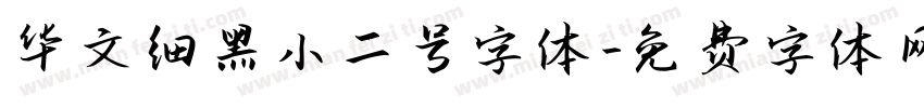 华文细黑小二号字体字体转换