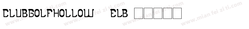 ClubGolfHollow-7eLB字体转换