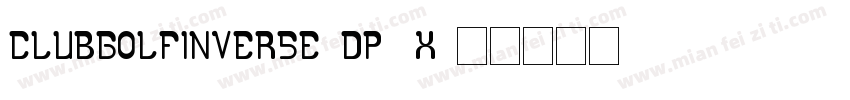 ClubGolfInverse-dP1x字体转换