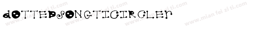 DottedSongtiCircleR字体转换