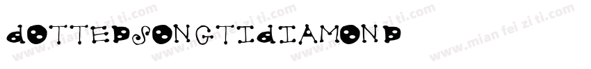 DottedSongtiDiamond字体转换
