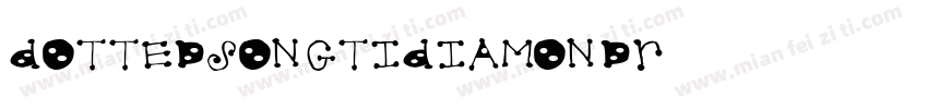 DottedSongtiDiamondR字体转换