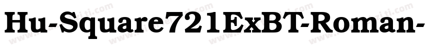 Hu-Square721ExBT-Roman字体转换