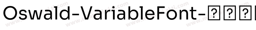 Oswald-VariableFont字体转换