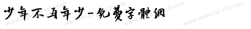 少年不再年少字体转换