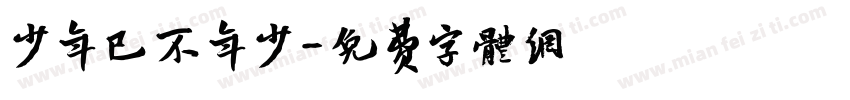 少年已不年少字体转换