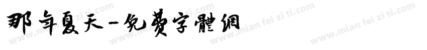 那年夏天字体转换