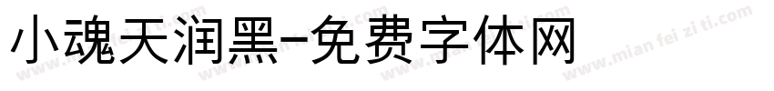 小魂天润黑字体转换