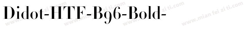 Didot-HTF-B96-Bold字体转换