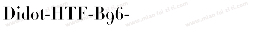 Didot-HTF-B96字体转换
