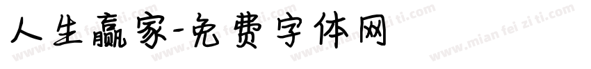 人生赢家字体转换