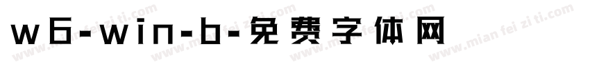 w6-win-b字体转换
