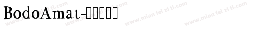 BodoAmat字体转换