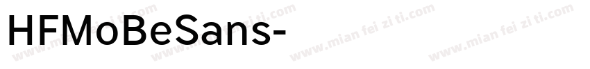 HFMoBeSans字体转换