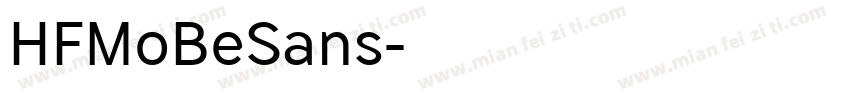 HFMoBeSans字体转换