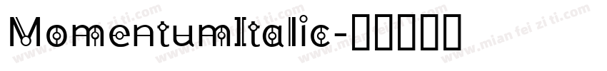 MomentumItalic字体转换