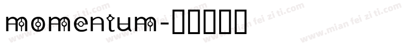 momentum字体转换