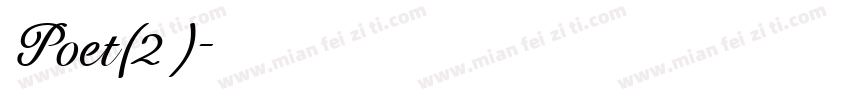 Poet(2)字体转换