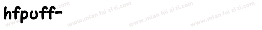 hfpuff字体转换