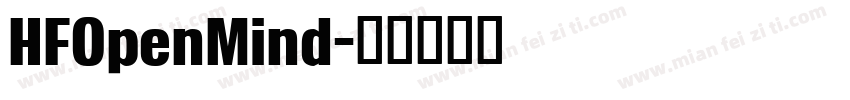 HFOpenMind字体转换