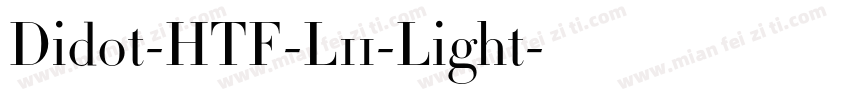 Didot-HTF-L11-Light字体转换