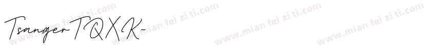 TsangerTQXK字体转换