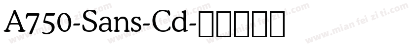A750-Sans-Cd字体转换