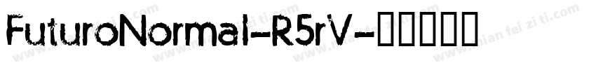 FuturoNormal-R5rV字体转换
