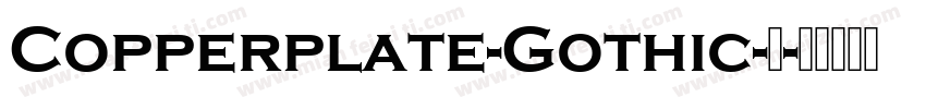 Copperplate-Gothic-粗字体转换