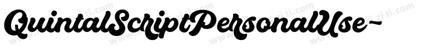 QuintalScriptPersonalUse字体转换