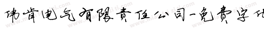 伟肯电气有限责任公司字体转换
