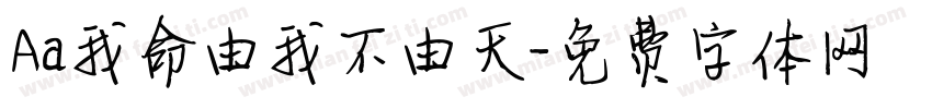 Aa我命由我不由天字体转换