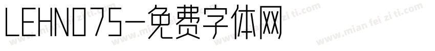 LEHN075字体转换