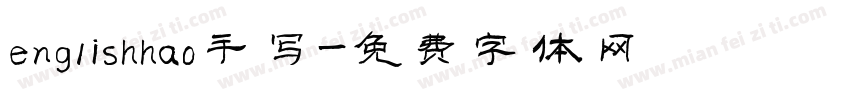 englishhao手写字体转换