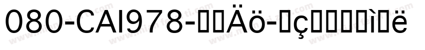 080-CAI978-普通字体转换